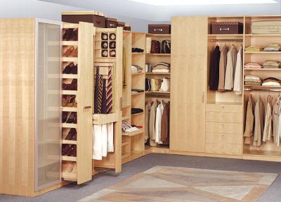 F�brica de Vestidores Camisas, zapatos organizados