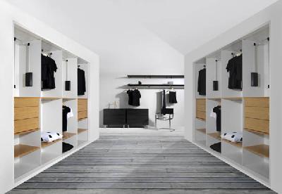 F�brida de Vestidores con aluminio y Melamina